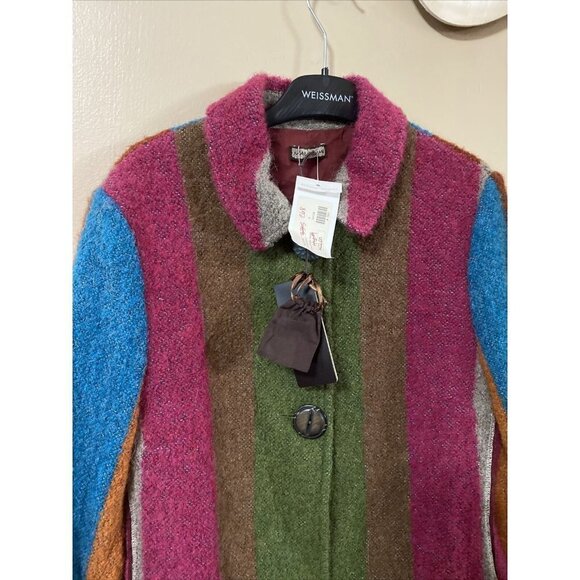 MALIPARMI Striped Colorful Stripped Jacket US 6 BRAND NEW Retail:$670 - Picture 2 of 12